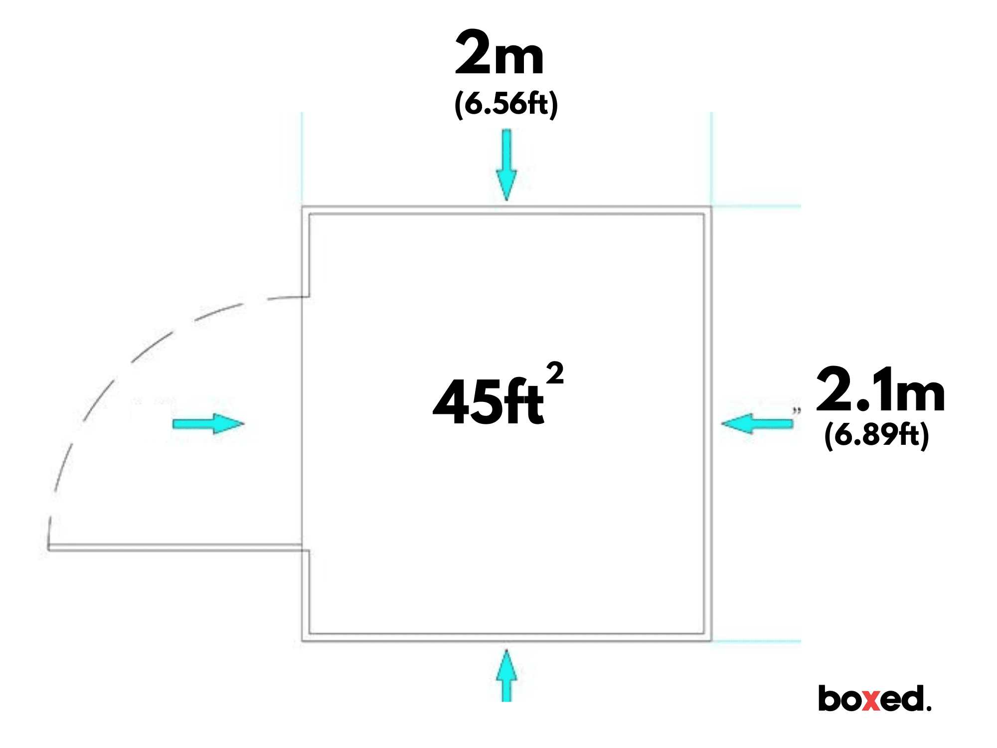 2M (45ft²) Storage Box