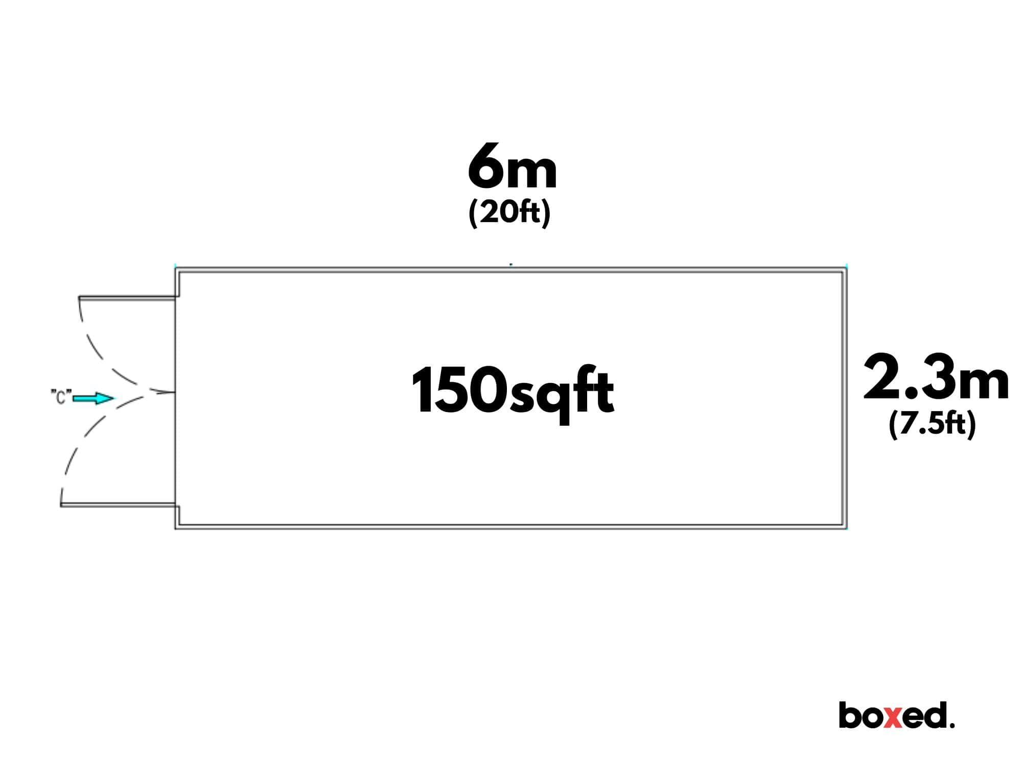 6M (150ft²) Storage Box